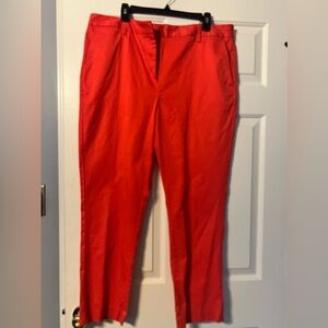 Lands End Women’s Cropped  Salmon Color Sz 16T
